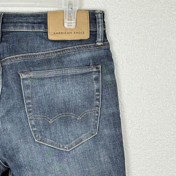 American Eagle Outfitters Size 30 x 30 Men’s Next Level Slim Fit Blue Jeans - Picture 4 of 9